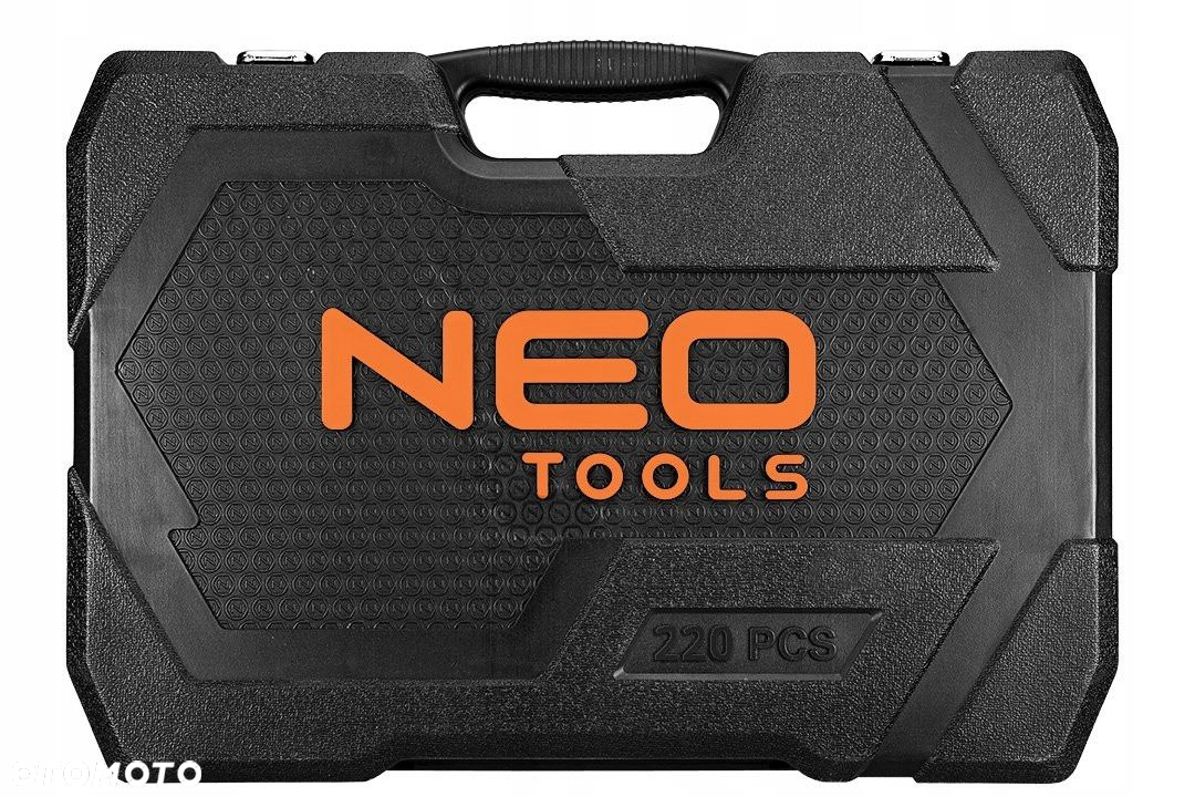 NEO ZESTAW KLUCZY NASADOWE 216el 10-220 3GRZECHOTKI KLUCZE PŁASKO-OCZ 6-22 - 4
