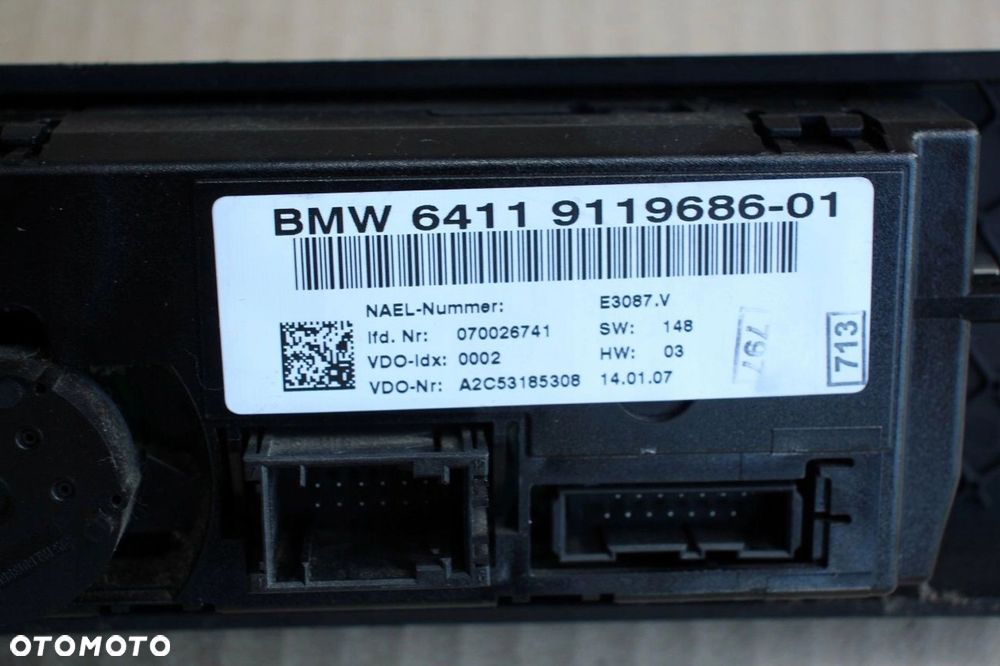 Panel nawiewu klimatyzacji BMW e90 e91 e92 e93 e81 e82 e87 e88 9119686 - 3