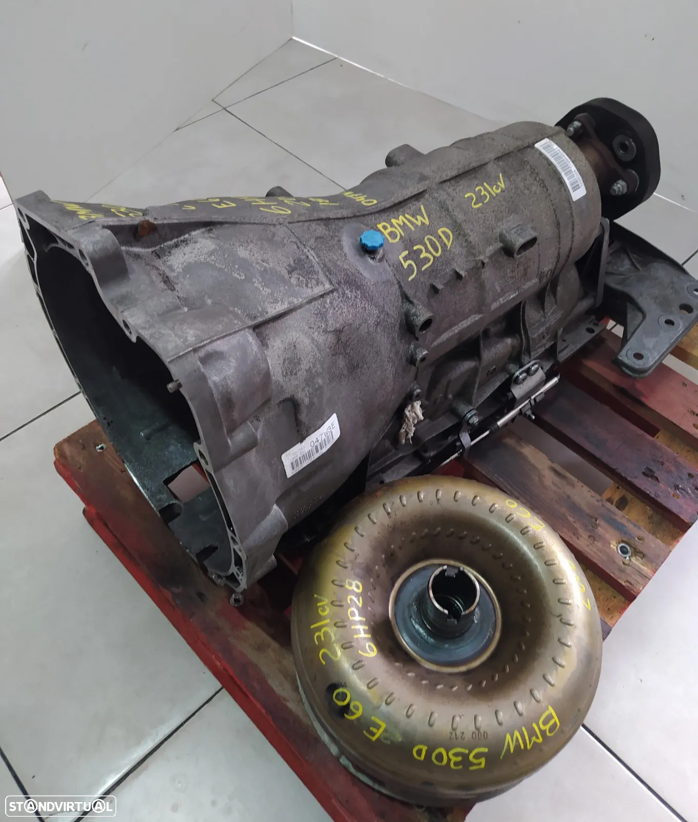 Motor Bmw 530D 231cv E60 M57 306D3 bloco aluminio caixa velocidades 6HP28 - 047w3e - 17