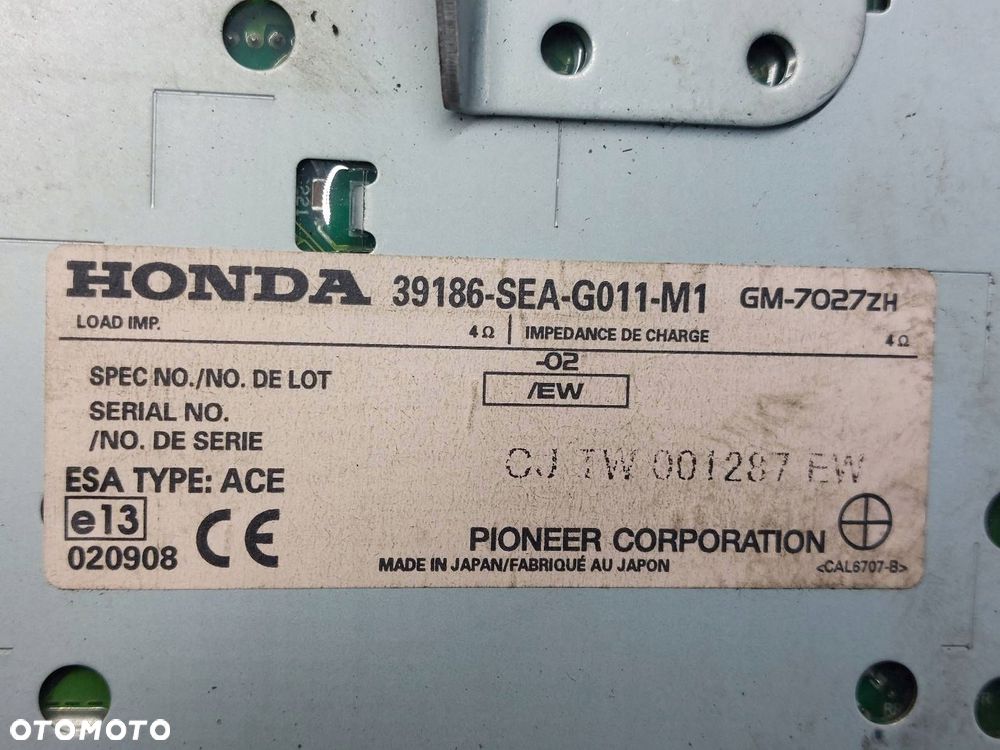 WZMACNIACZ AUDIO HONDA ACCORD VII 39186-SEA-G011-M1 - 2