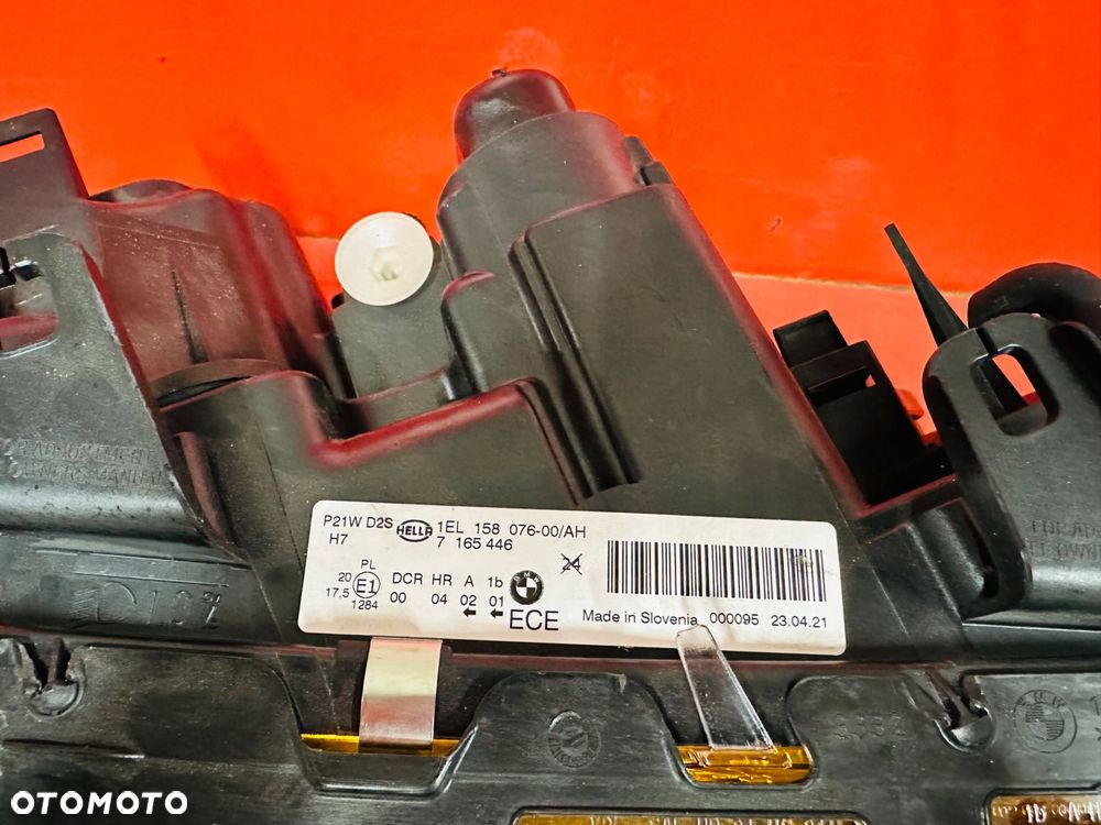 LAMPA PRAWA BMW E65 BI XENON NIE SKRĘTNA BDB EUROPA POMARAŃCZ - 6