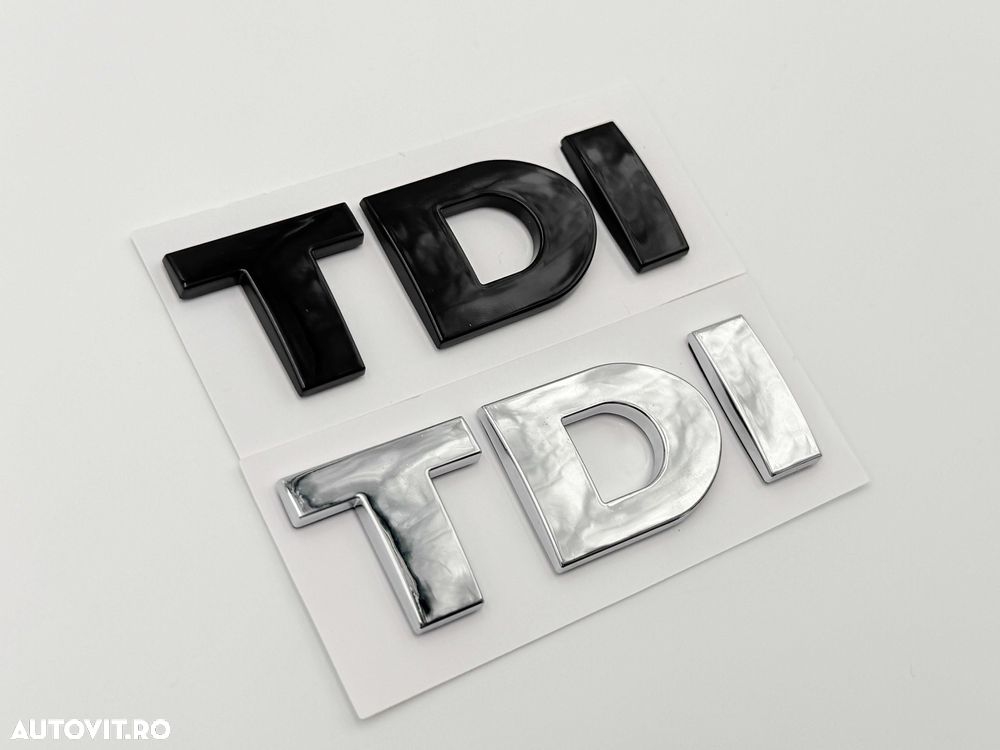 Emblema VW TDI negru - 5