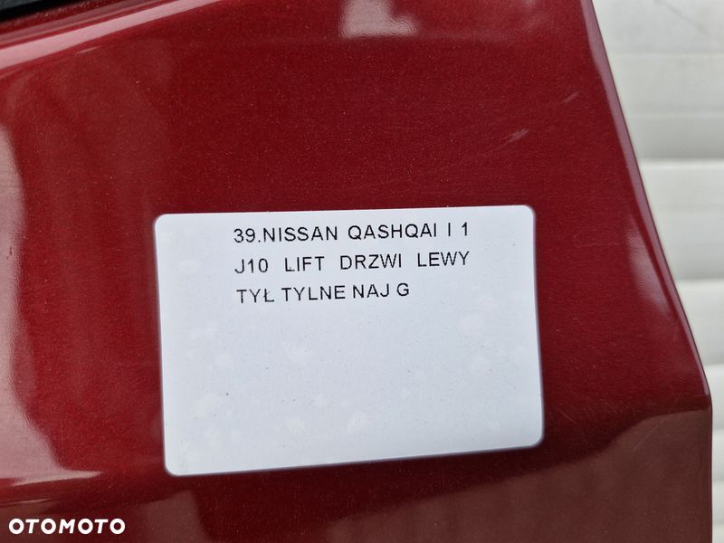 nissan qashqai 1 i j10 drzwi lewy tył lewe tylne naj g - 4