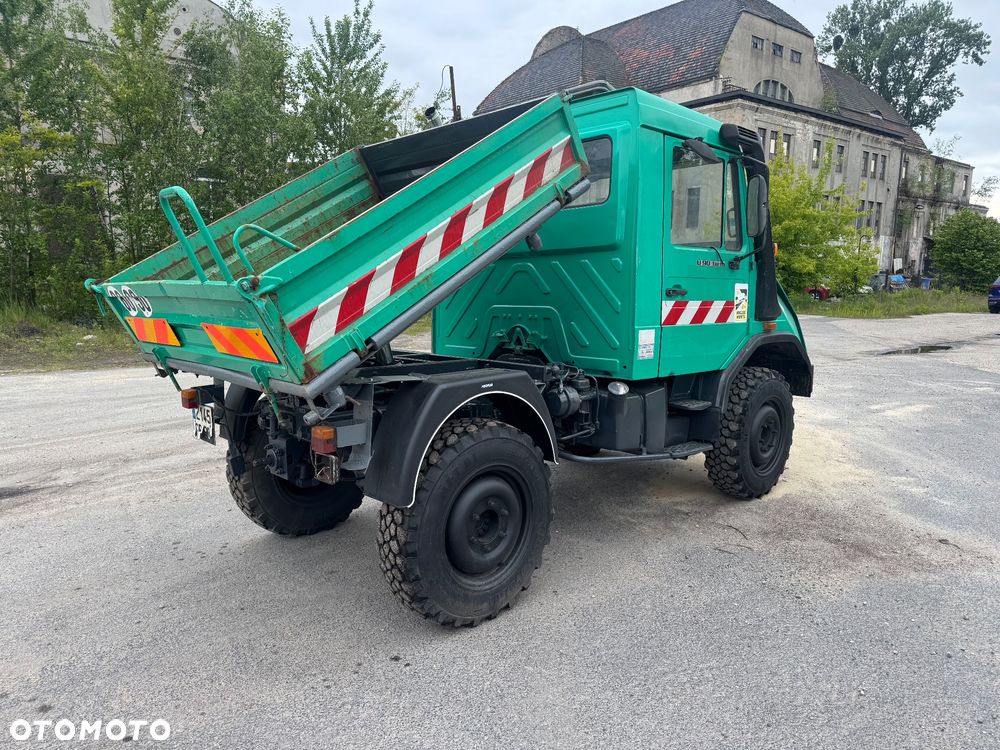Mercedes-Benz Unimog U90 2000 r. Wywrotka 3 str 2 x WOM 4x4 Hydraulika Tylko 34 tys km Specjalny - 7