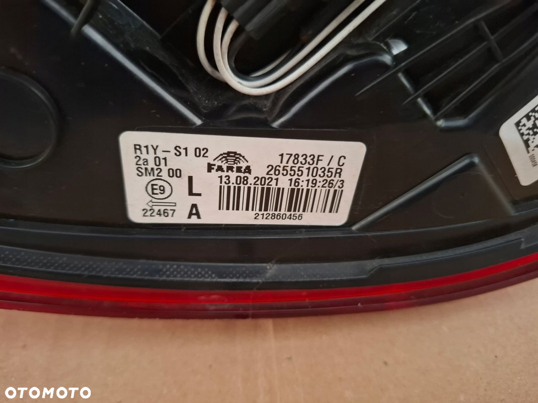 LAMPA TYLNA RENAULT CLIO 5 V ORYGINAŁ - 6