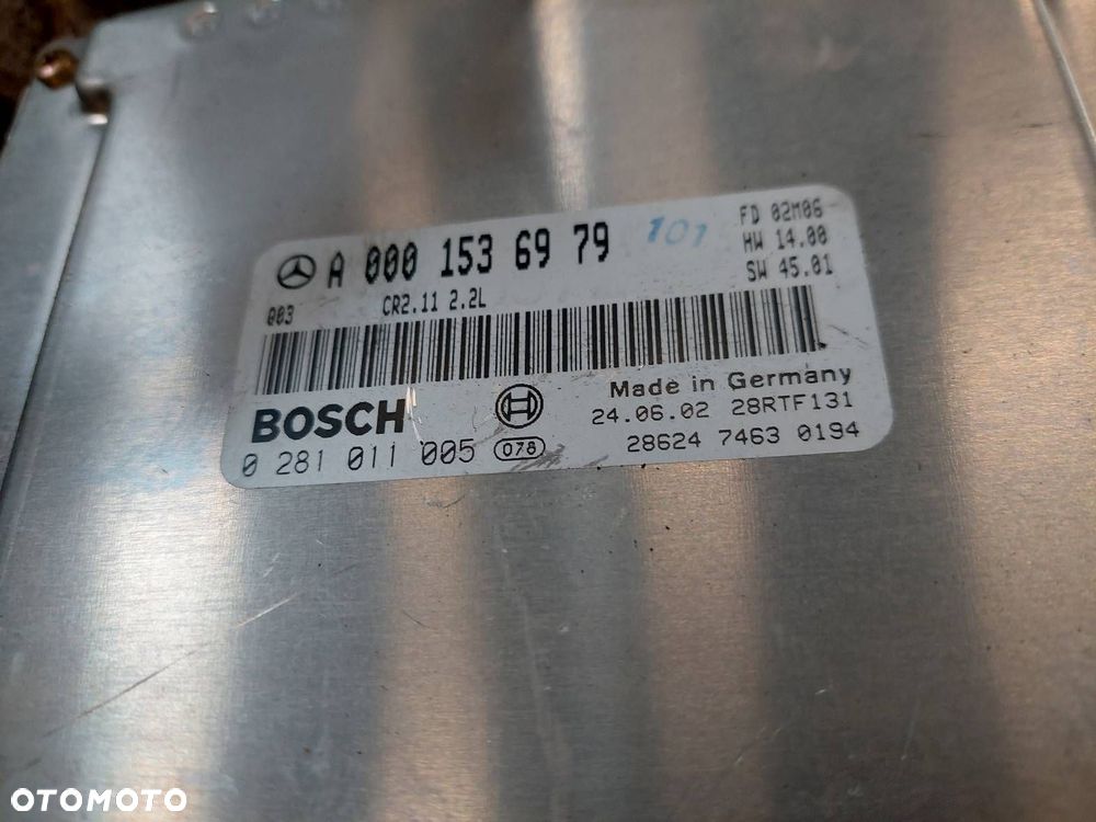 SILNIK DIESEL + UKŁAD WTRYSKOWY + TURBINA MERCEDES W203 2.2 CDI 611.962 - 9