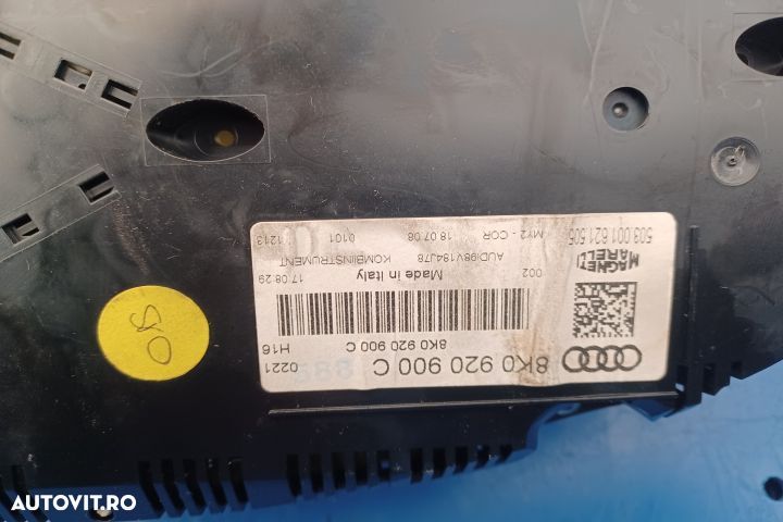 Ceasuri bord 8K0920900C Audi A4 B8/8K [2007 - 2011] Sedan 4-usi 2.0 T - 3