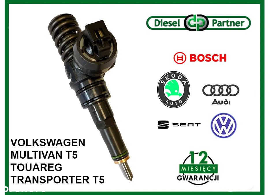 Bosch 070130073N 0414720228 pompowtryskiwacz do VOLKSWAGEN MULTIVAN T5 TRANSPORTER T5 TOUAREG - 1