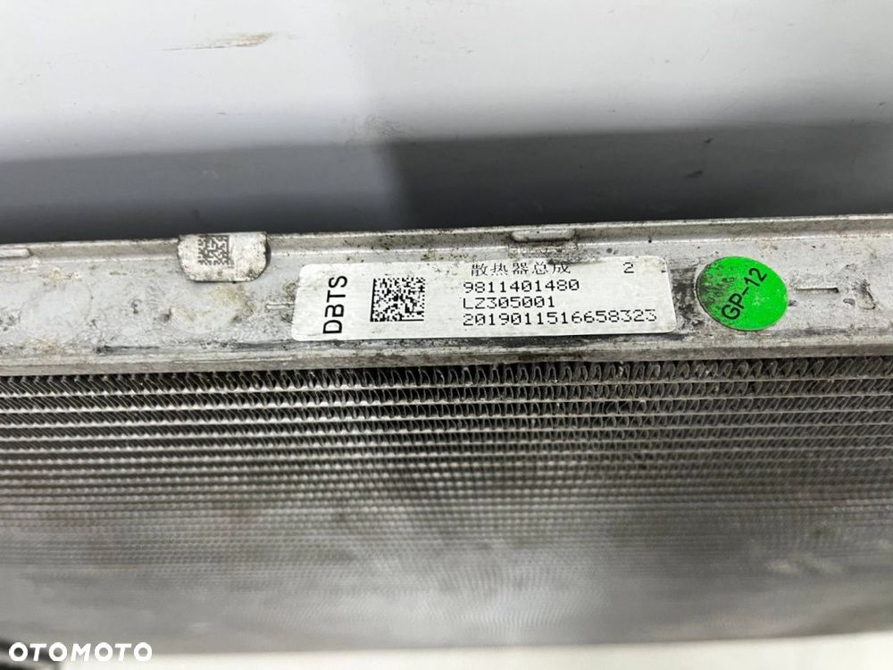 Chłodnica wody Citroen C5 Aircross Peugeot 3008 5008 308 508 Grandland 16r.- oryginalna 9811401480 - 4