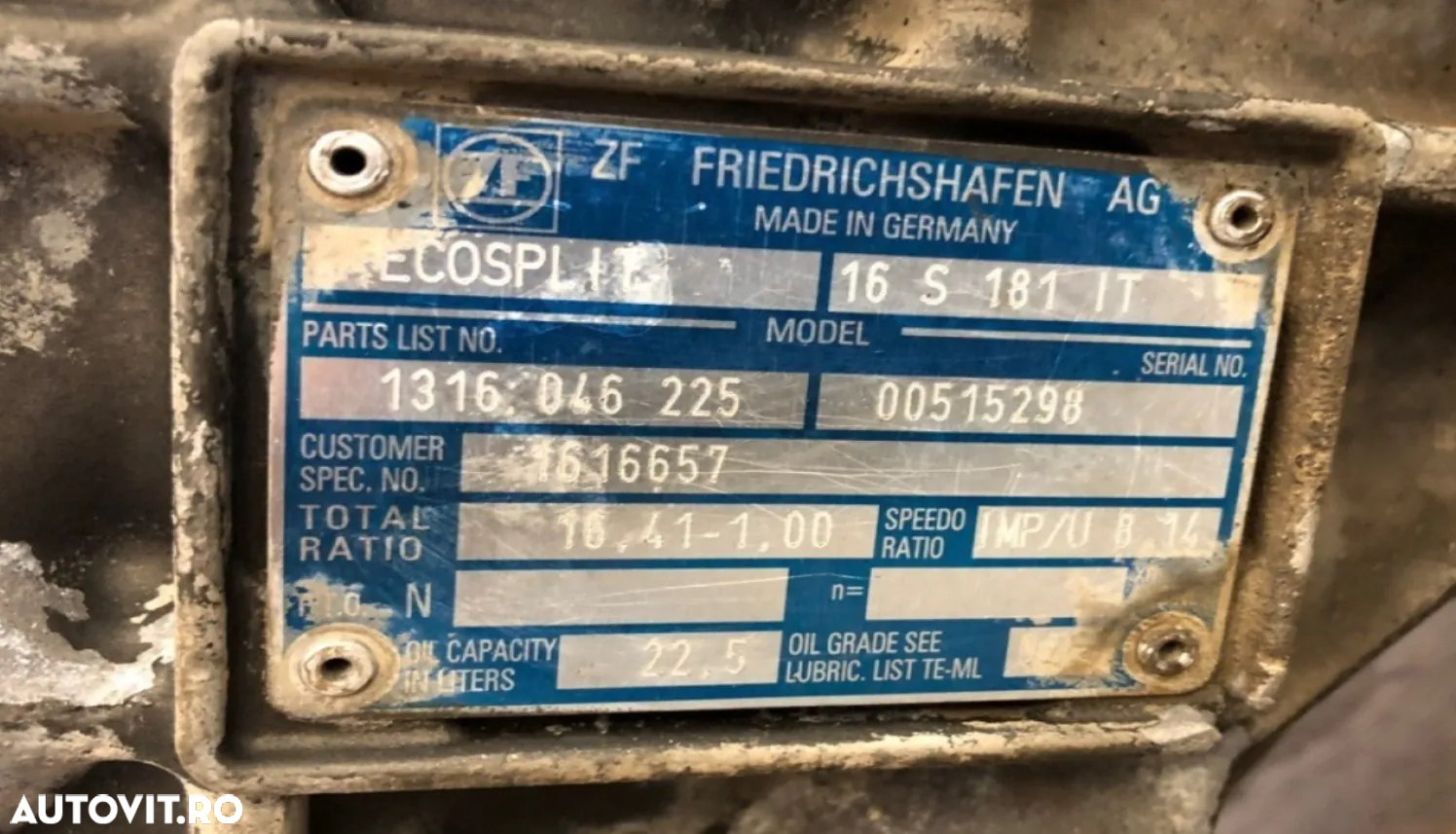 Cutii Viteza ZF ECOSPLIT 16 S 181 IT - 3