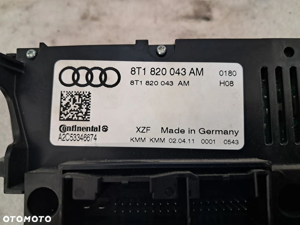 Panel Sterowania Klimatyzacji Nawiewu Audi A4 B8 A5 Q5 8T1820043AM - 5