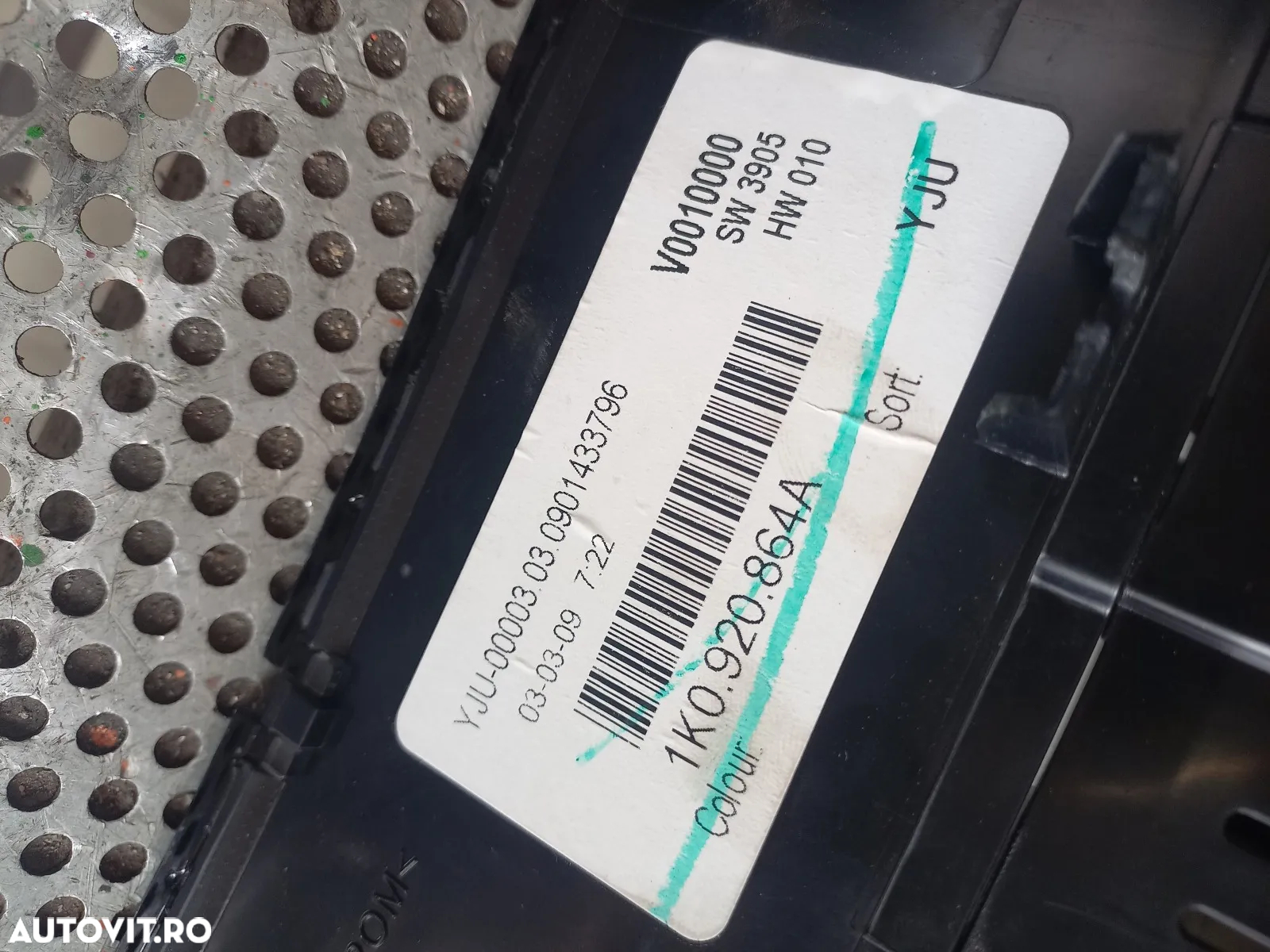 Ceasuri Bord Vw Golf 5 Jetta Benzina Cod 1KA - 8