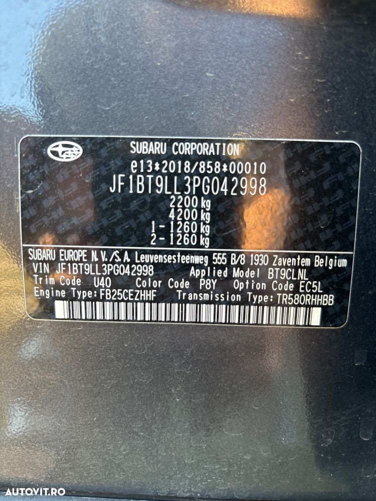Subaru Outback 2.5I LinearTronic CVT Active - 9