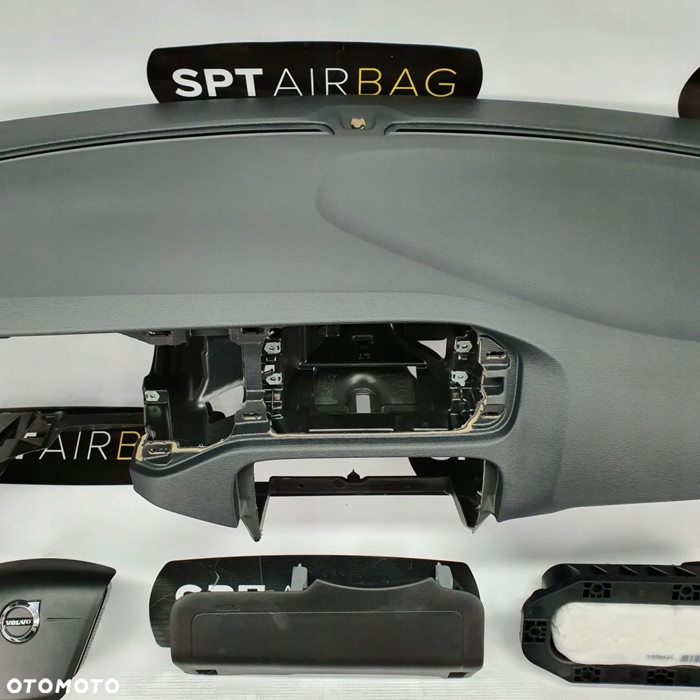 VOLVO V40  DESKA ROZDZIELCZA KONSOLA KOKPIT PULPIT PODUSZKI AIRBAG AIR BAG PASY KIT SET - 3