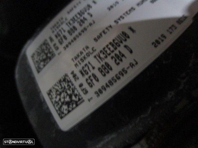 Kit Airbags 6F0880204D  2G0880201AC  644178800   VW POLO 6 AW FASE 1 2019 1.0 80CV 5P CINZA PRETO - 5