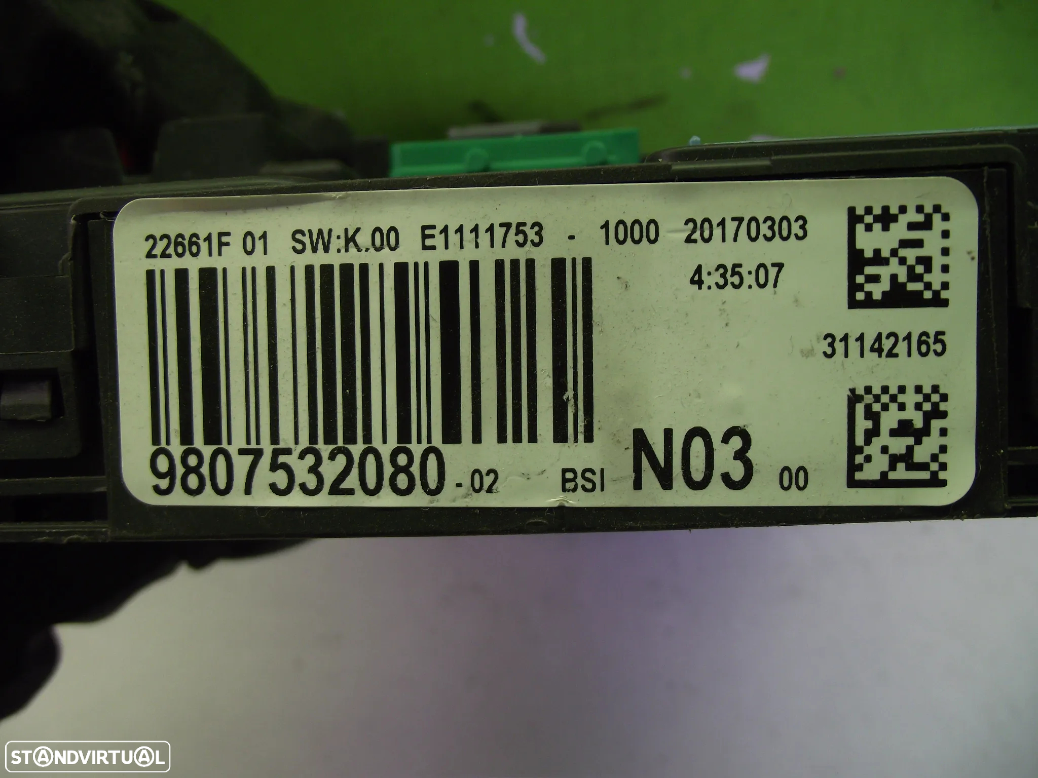 BSI Peugeot 208 1.2 Gasolina - 9807532080 - 2