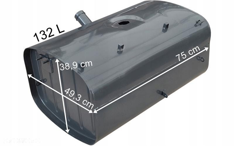 DAF LF45 ZBIORNIK PALIWA 123L STALOWY 750X493X389 - 3