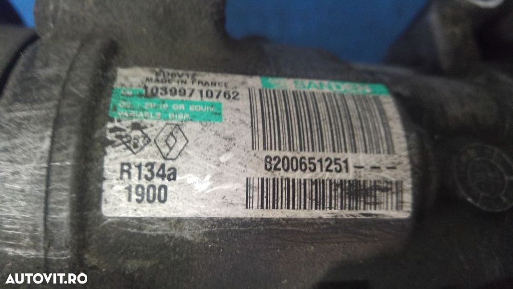 compresor clima ac 1.5 dci nissan note  clio 3 kangoo twingo  dupa 2005 8200651251 - 3