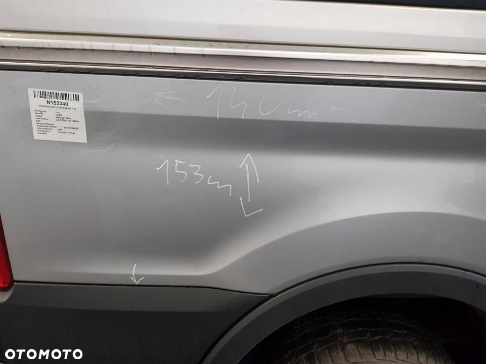 ĆWIARTKA BŁOTNIK PRAWY TYŁ FORD TRANSIT MK8 2018 - 5