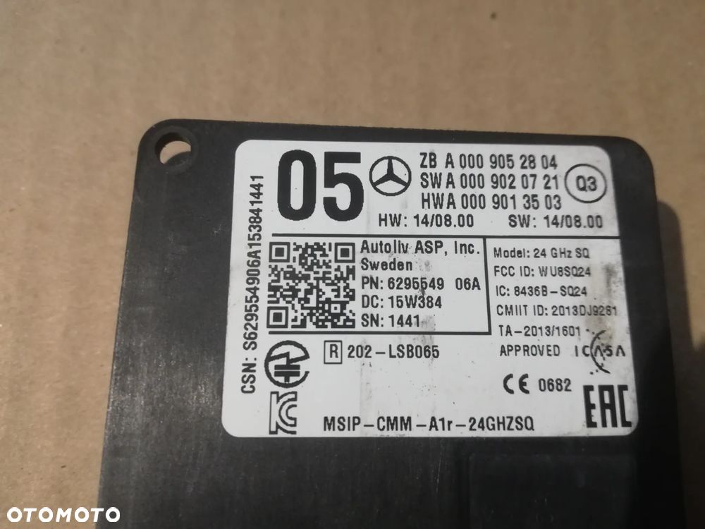 Mercedes W 205 C klasa radar A0099052804 - 2