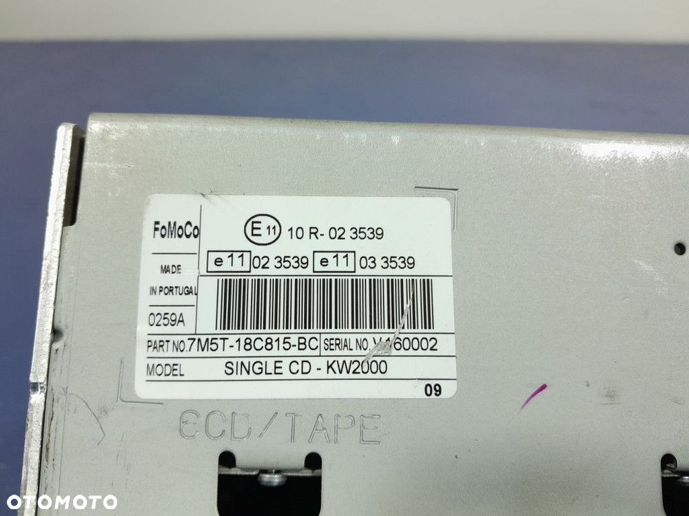 FORD FOCUS MK2 LIFT RADIO ODTWARZACZ CD 7M5T-18C815-BC - 7