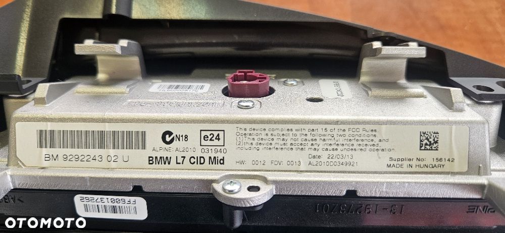 BMW F20 Navigacja Radio Oryginał ALPINE Komplet - 4