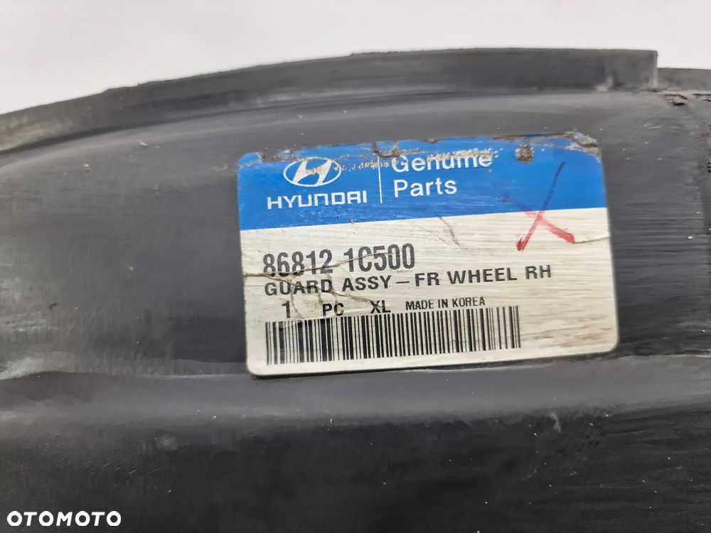 HYUNDAI GETZ 03-10 PRAWE NADKOLE PRZEDNIE PRZÓD , NR 86812-1C500 / 86816-1C000 , NR AUKCJI N609 - 6