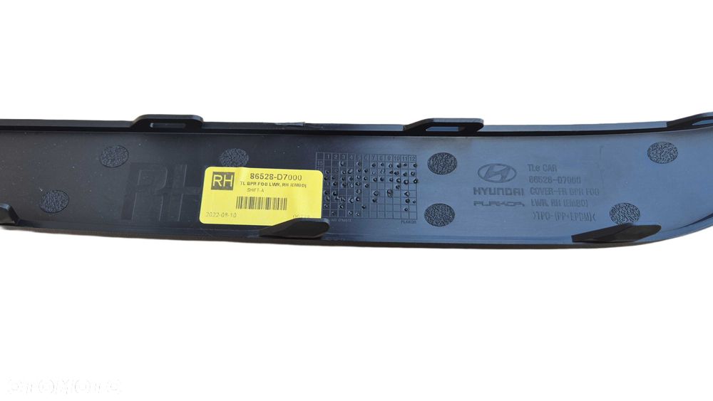 Kratka zaślepka Listwa zderzaka PRZÓD PRAWA Hyundai Tucson III 86528-D7000 STRUKTURA NOWA ORYGINAŁ - 8
