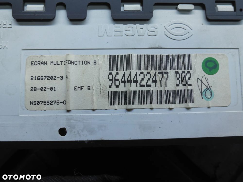 Wyświetlacz zegarek Citroen C5 9644422477 POSIADAM 3 SZT - 2
