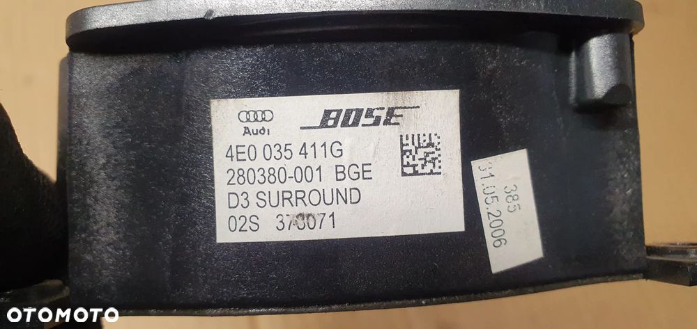 Głośnik deski półki tylnej BOSE Audi A8 D3 4E0035411G - 6