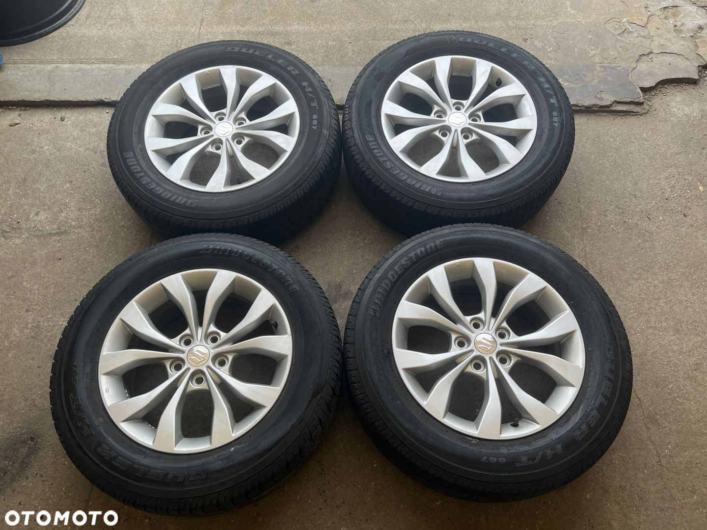KOMPLET FELG FELGI ALU SUZUKI SX-4 SX4 VITARA 17 5X114,3 ET45 ORYGINALNE - 2