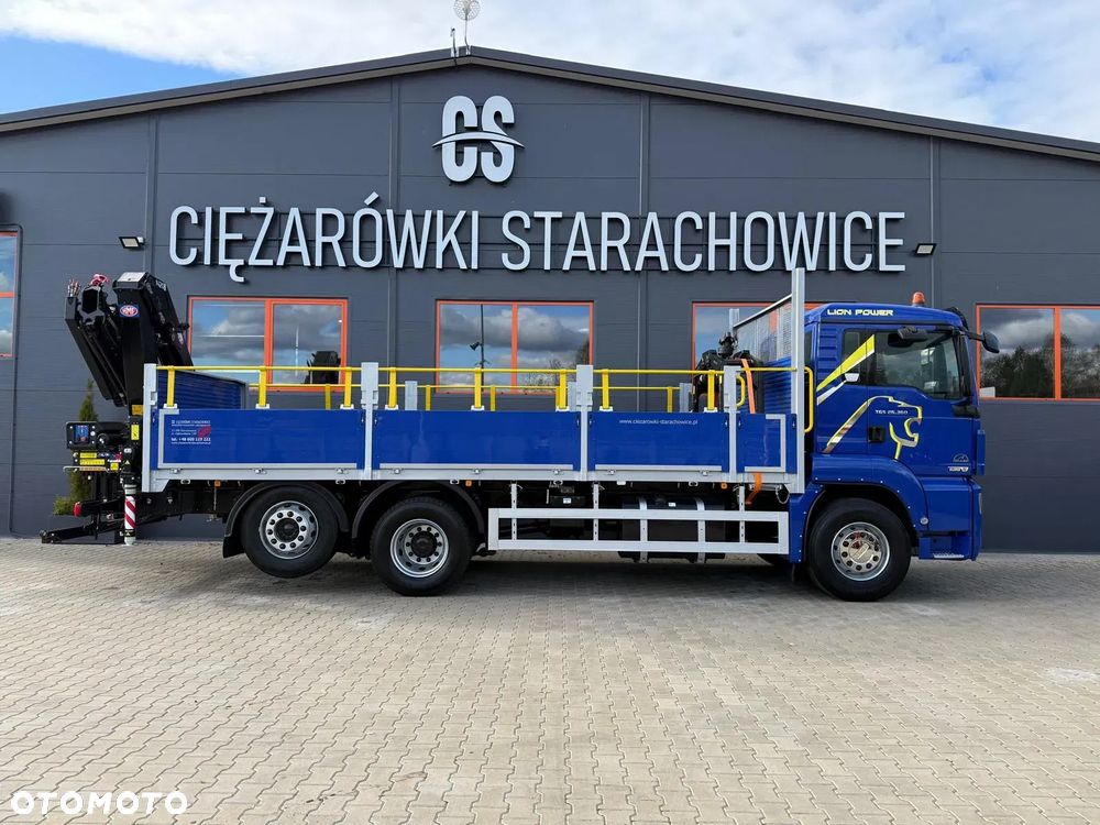 MAN TGM TGL TGS 26.360 skrzynia z żurawiem // HMF 1420 K2 dzwig kran crane - 6