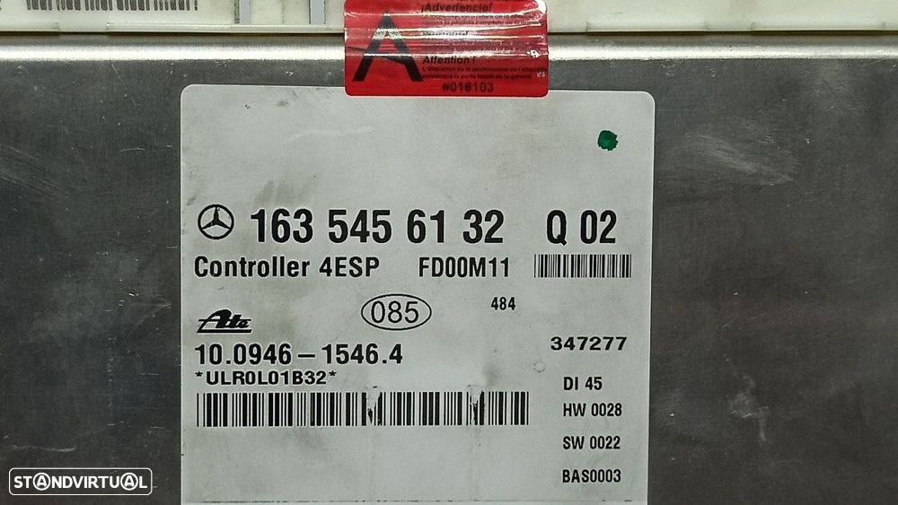 MÓDULO ESP MERCEDES CLASE M (W163) 270 CDI (163.113) - 3