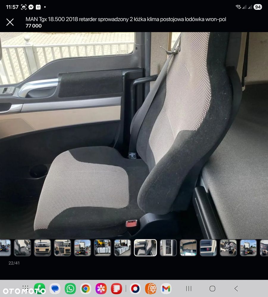 MAN Tgx 18.500 mały przebieg 2017 retarder sprowadzony 2 łóżka serwis lodówka wron-pol - 22