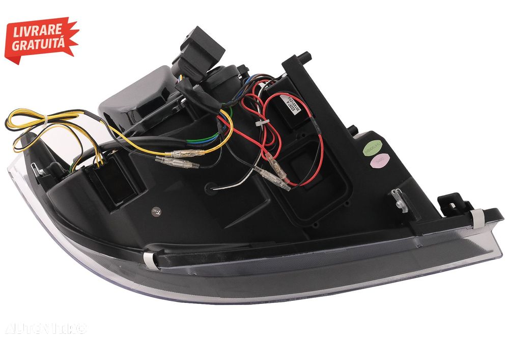 Faruri Xenon 3D Angel Eyes LED DRL BMW Seria 3 E90 E91 (2008-2011) Negru- livrare gratuita - 18