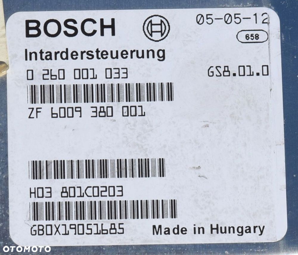 STEROWNIK INTARDER BOSCH MAN TGA 81.25810 - 6000 - 4