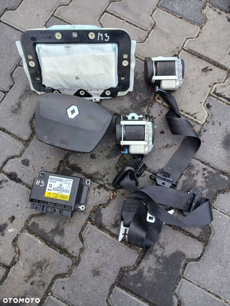 PODUSZKI AIR BAG PASY KOMPLET RENAULT MEGANE III 3 2010 ROK - 1