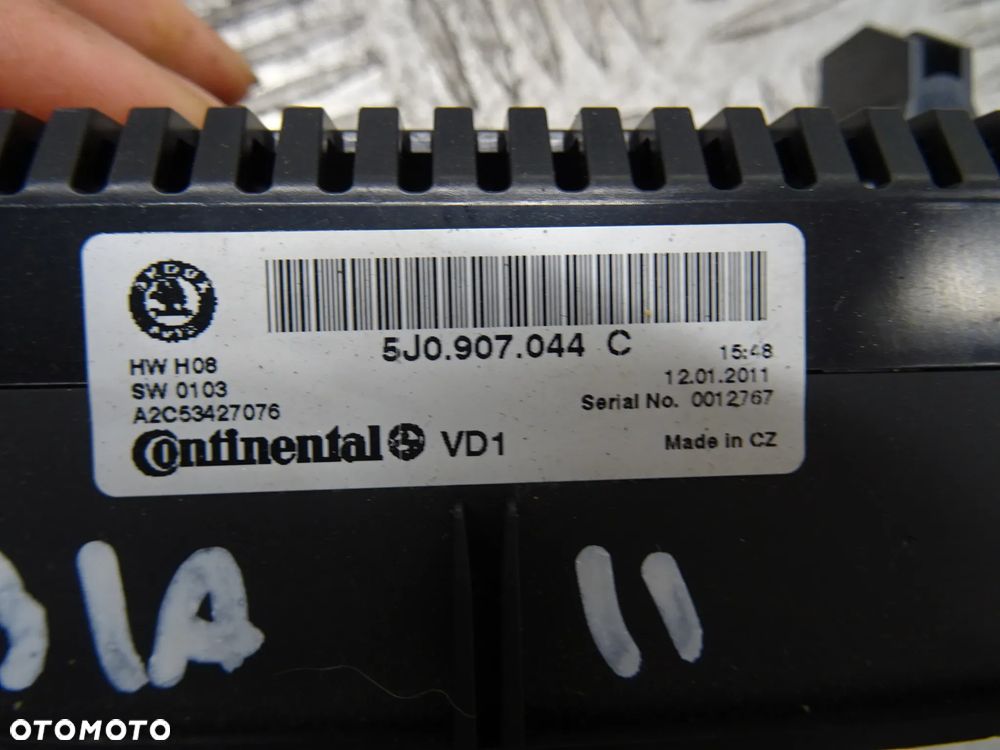 SKODA FABIA II 10-14 1.2 TDI PANEL NAWIEWU KLIMATYZACJI 5J0907044C - 5