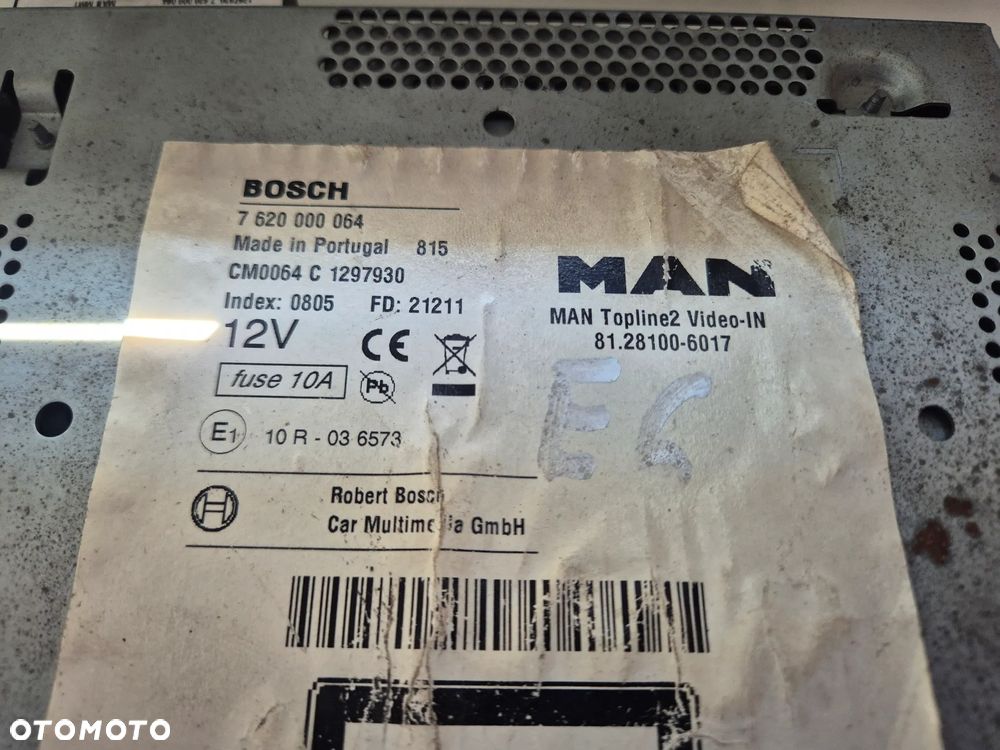 RADIO NAWIGACJA MAN TGX TGS TGL TGM EURO 6 81281006017 - 2