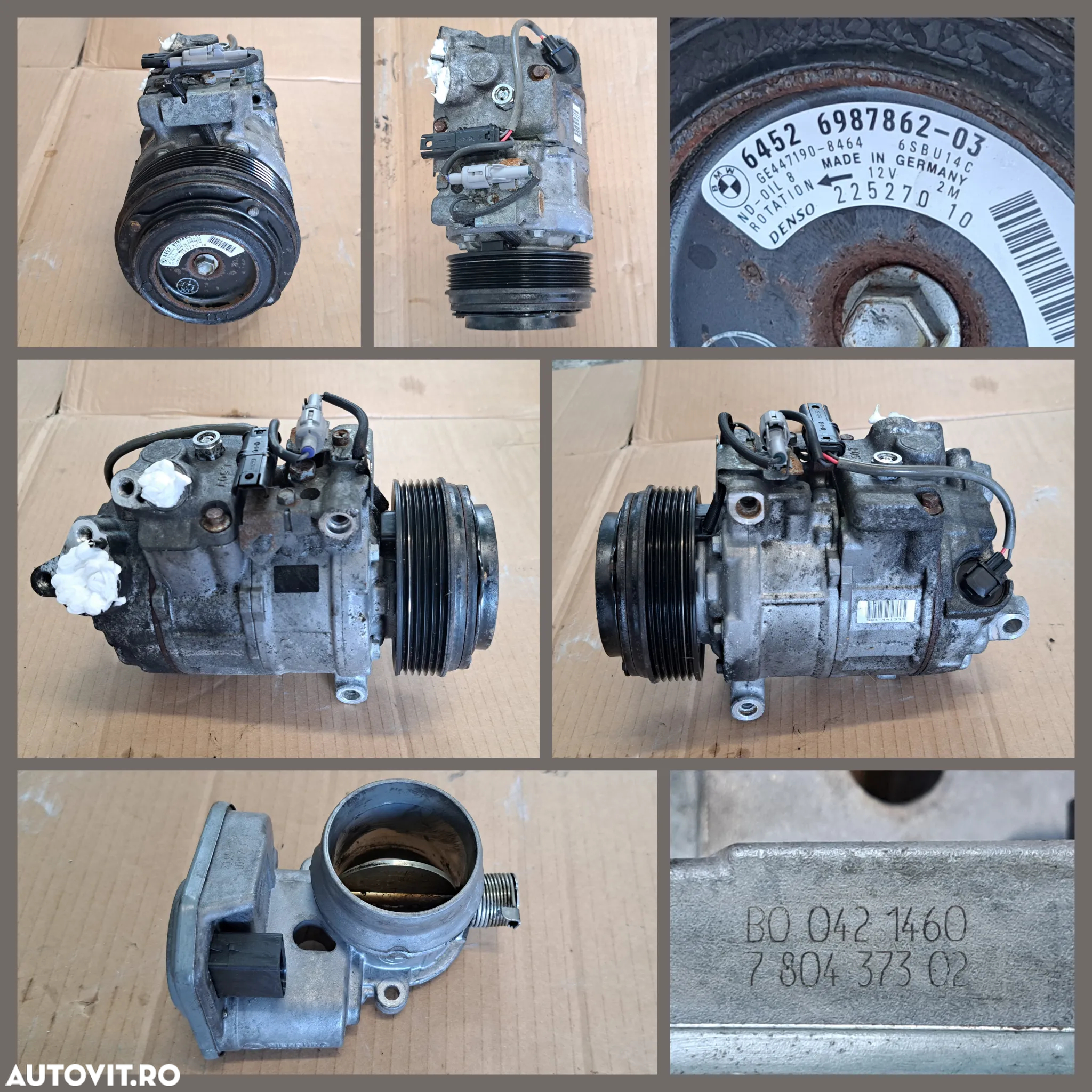 Anexe motor N47 Bmw 318d E90 LCI 2010 injector rampa injectoare pompa inalta presiune turbina actuator turbo alternator electromotor kit ambreiaj compresor clima galerie admisie EGR bmw 143cp 116cp - 7
