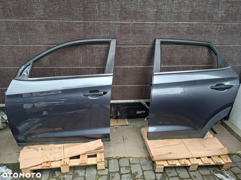 HYUNDAI TUCSON III 3 15-21 DRZWI PRAWA STRONA PRZÓD PRAWE TYŁ TYLNE PRAWE Z3G SZARY Demontaz w kolor super stan - 2