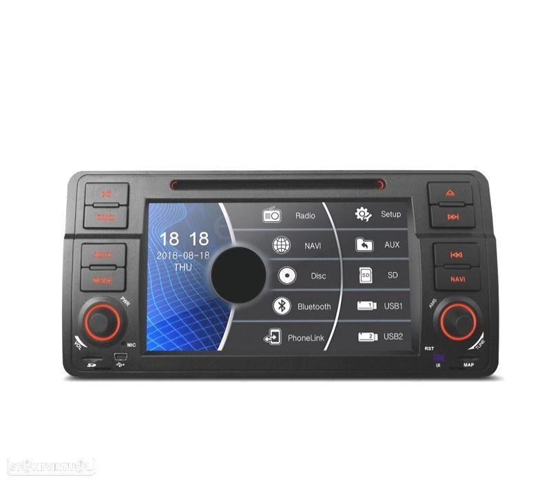 AUTO RADIO 2DIN 7" BMW SERIE 3 E46 98-06 USB GPS TACTIL HD - 1