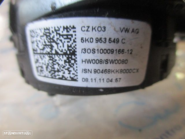 Fita Airbag 5K0953549C VW GOLF 6 2011 1.4I 80Cv 3P Preto - 4