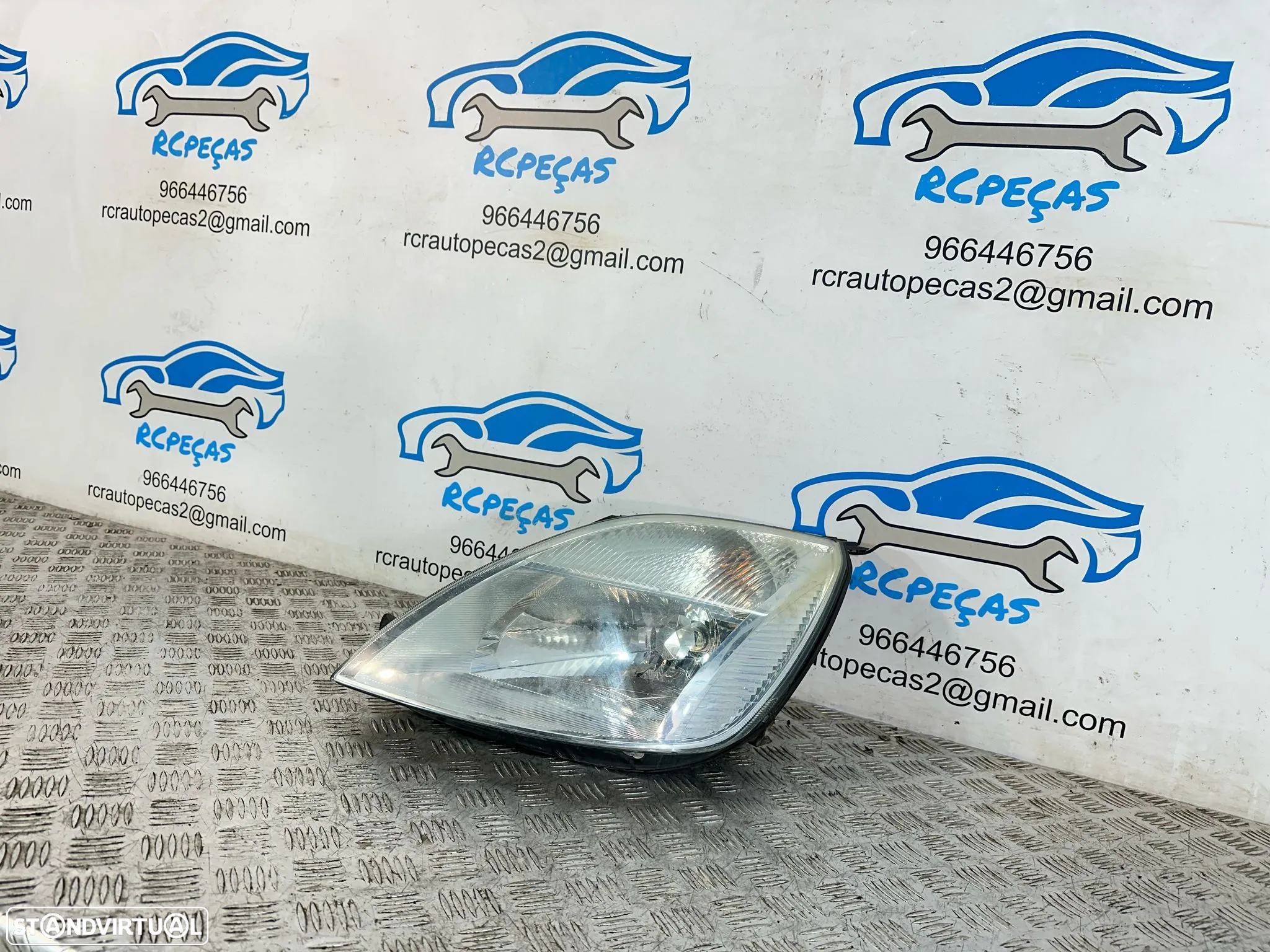 .Otica Farol Esquerda 2S6X-13W030-BH Original Halogénio Ford Fiesta MK5 5 2002 - 2008 - 4
