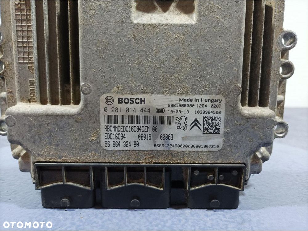 PEUGEOT BIPPER 1.4 HDI 68 KM 8HS KOMPUTER STEROWNIK SILNIKA 9666432480 - 2