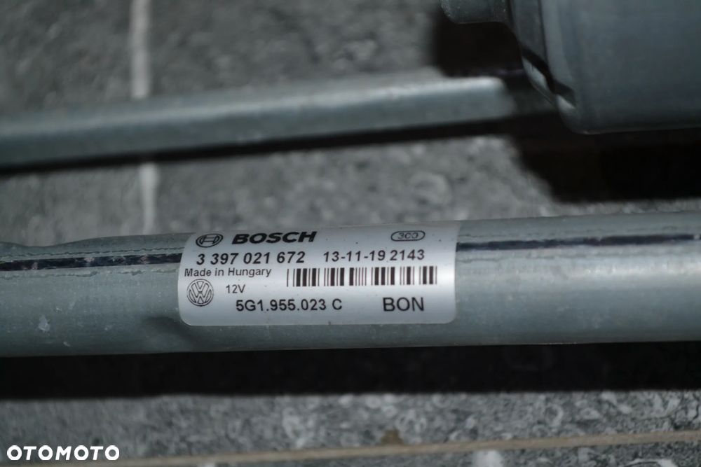 VW GOLF VII MECHANIZM WYCIERACZEK PRZÓD PRZEDNI KPL 5G1955023C - 3