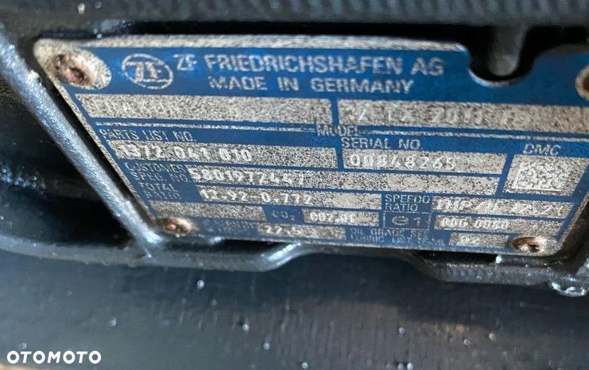 KOMPLETNA SKRZYNIA BIEGÓW ZF TRAXON Z RETARDEREM 1372 041 010 12TX2011 - 9