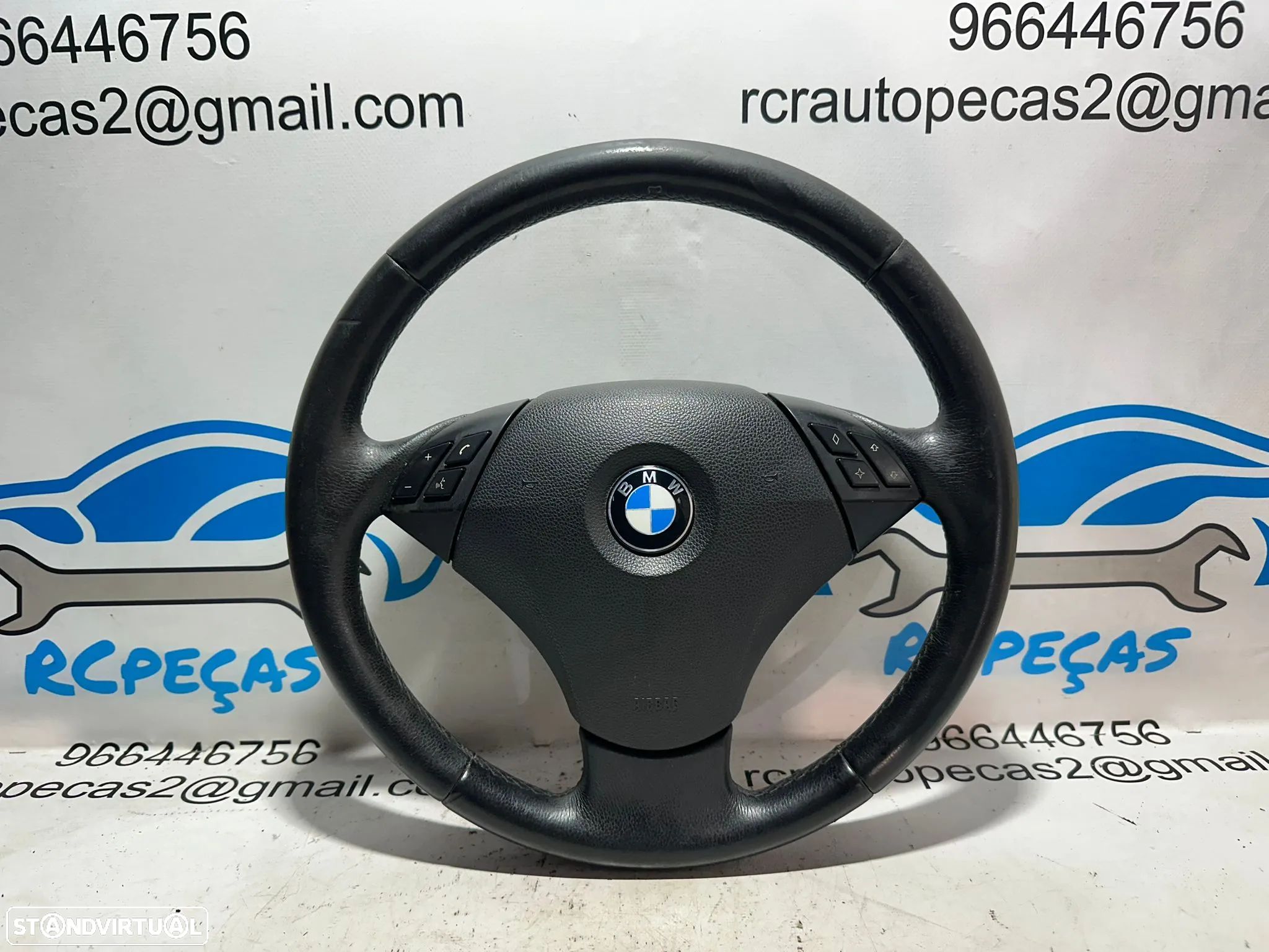 Volante Original Multifunções Comandos Airbag BMW Serie 5 E60 Sedan E61 Touring 6078894 - 1