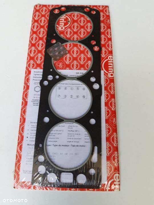 USZCZELKA GLOWICY OPEL CORSA A,Kadett E 1.2B 77.80 82- 607989,320.316 ELR,90398047 - 1