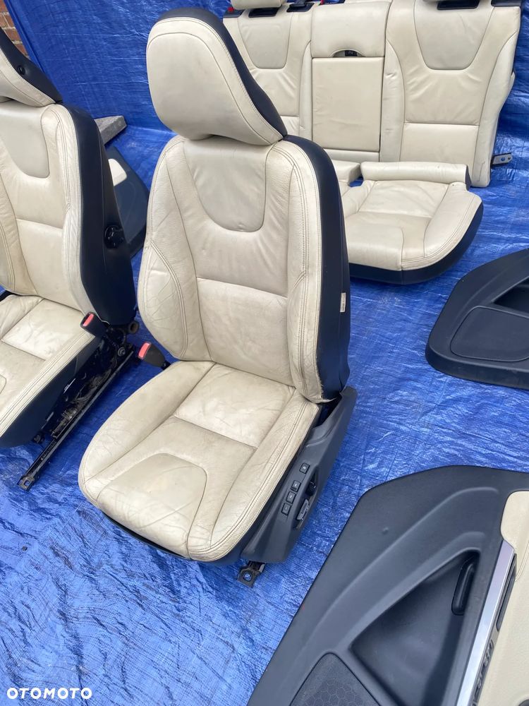 FOTEL FOTELE KANAPA BOCZKI SKÓRA SKÓRZANE WNĘTRZE KOMPLET VOLVO V60 I 11-18r. KOMBI  EUROPA - 7